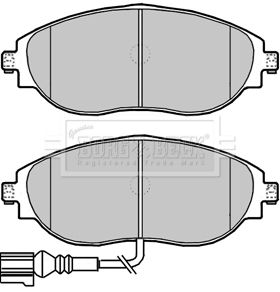BORG & BECK Комплект тормозных колодок, дисковый тормоз BBP2339